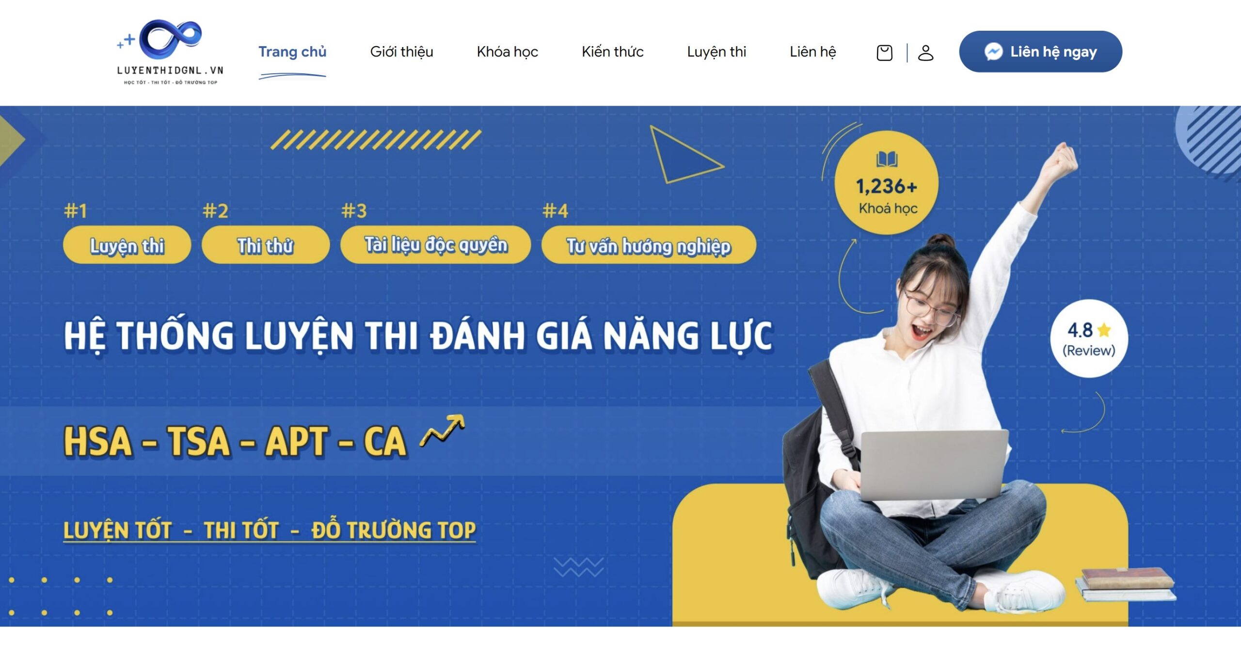 VNU – Hệ thống luyện thi đánh giá năng lực