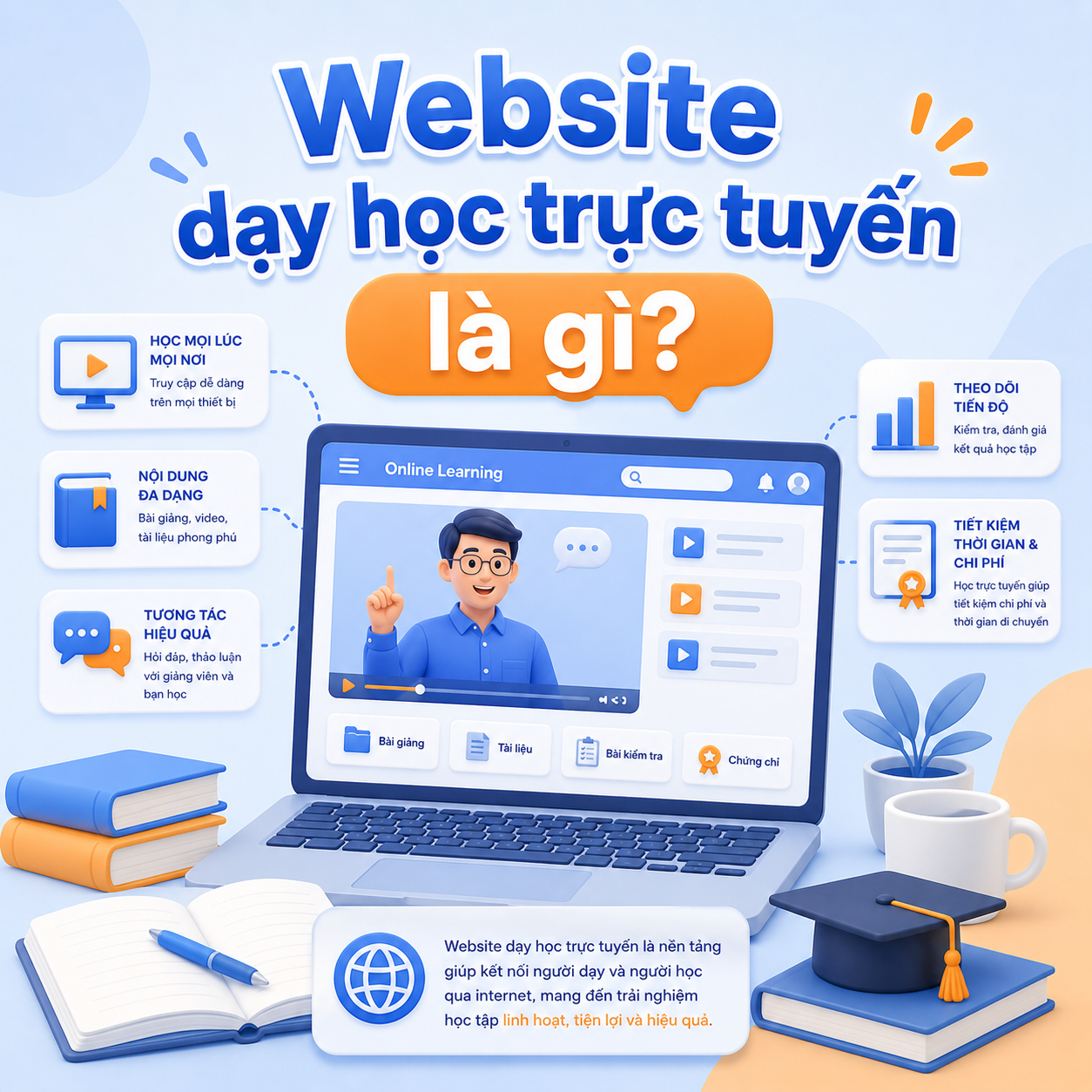 Website dạy học trực tuyến là gì? Giải pháp chuyển đổi số cho ngành giáo dục hiện đại
