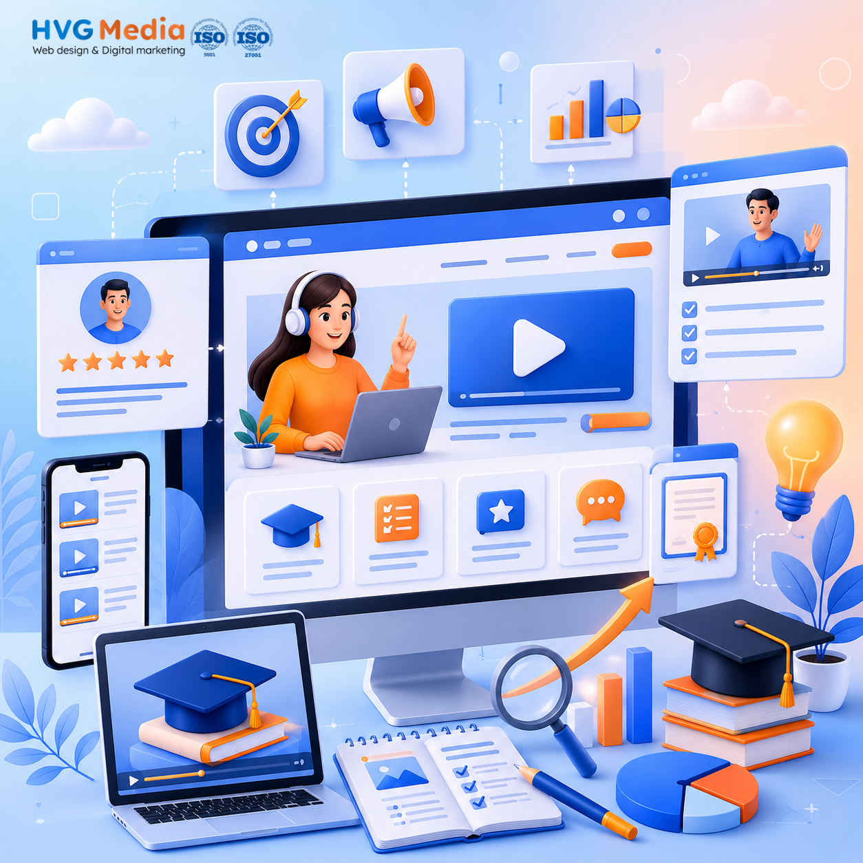 Các thành phần không thể thiếu của một landing page khóa học hiệu quả
