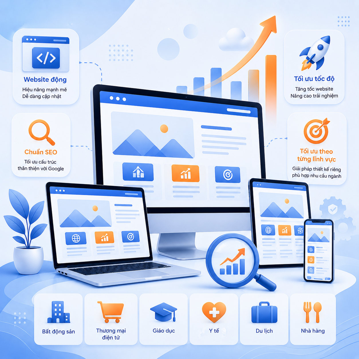 HVG Media – Thiết kế website động chuẩn SEO, tối ưu theo từng lĩnh vực