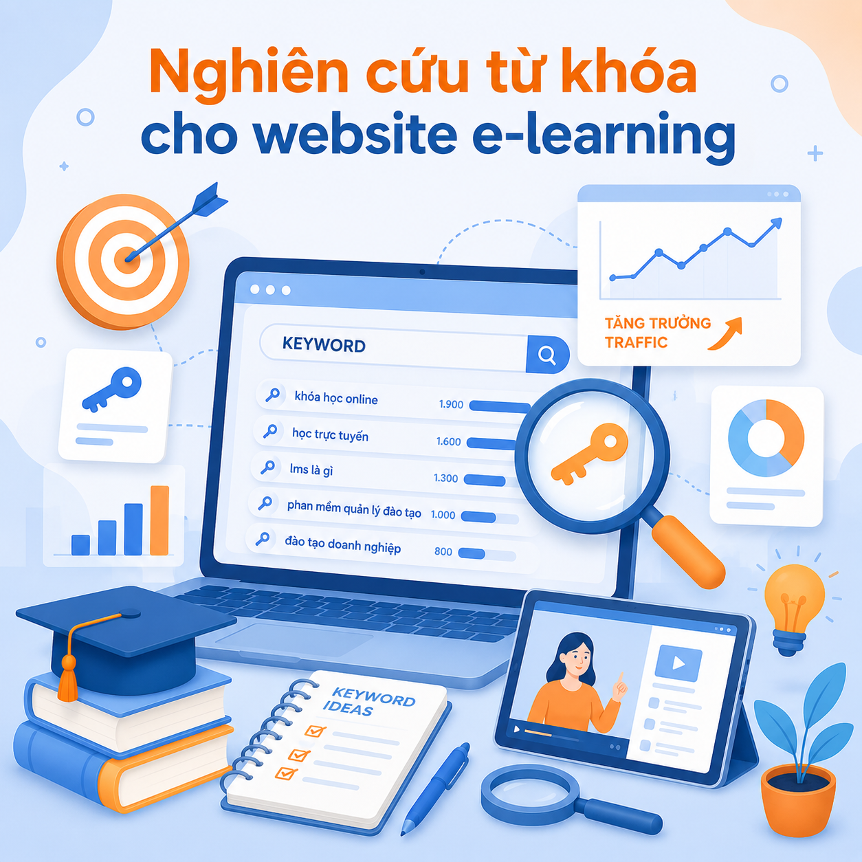 Nghiên cứu từ khóa cho website e-learning